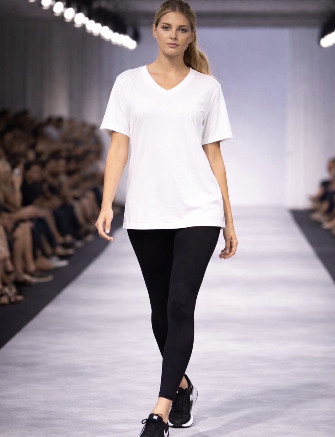 Oysho V Yaka Oversize Tişört