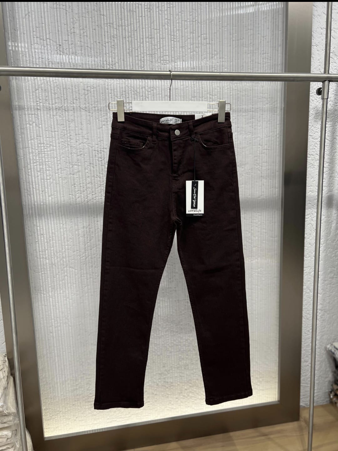 Kahve Likralı Mom Jean – Acı Kahve