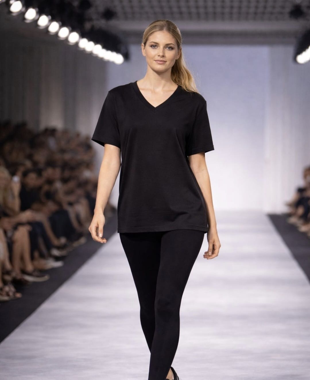 Oysho V Yaka Oversize Tişört