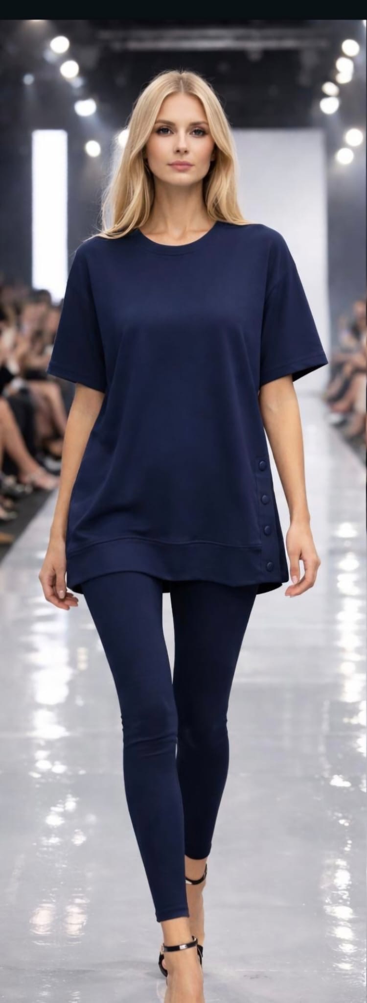 Oysho Eteği Çıtçıtlı Modal Tunik Tişört